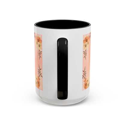 Mom Floral Accent Coffee Mug – Pink Butterfly Mother's Day Gift (11/15oz)