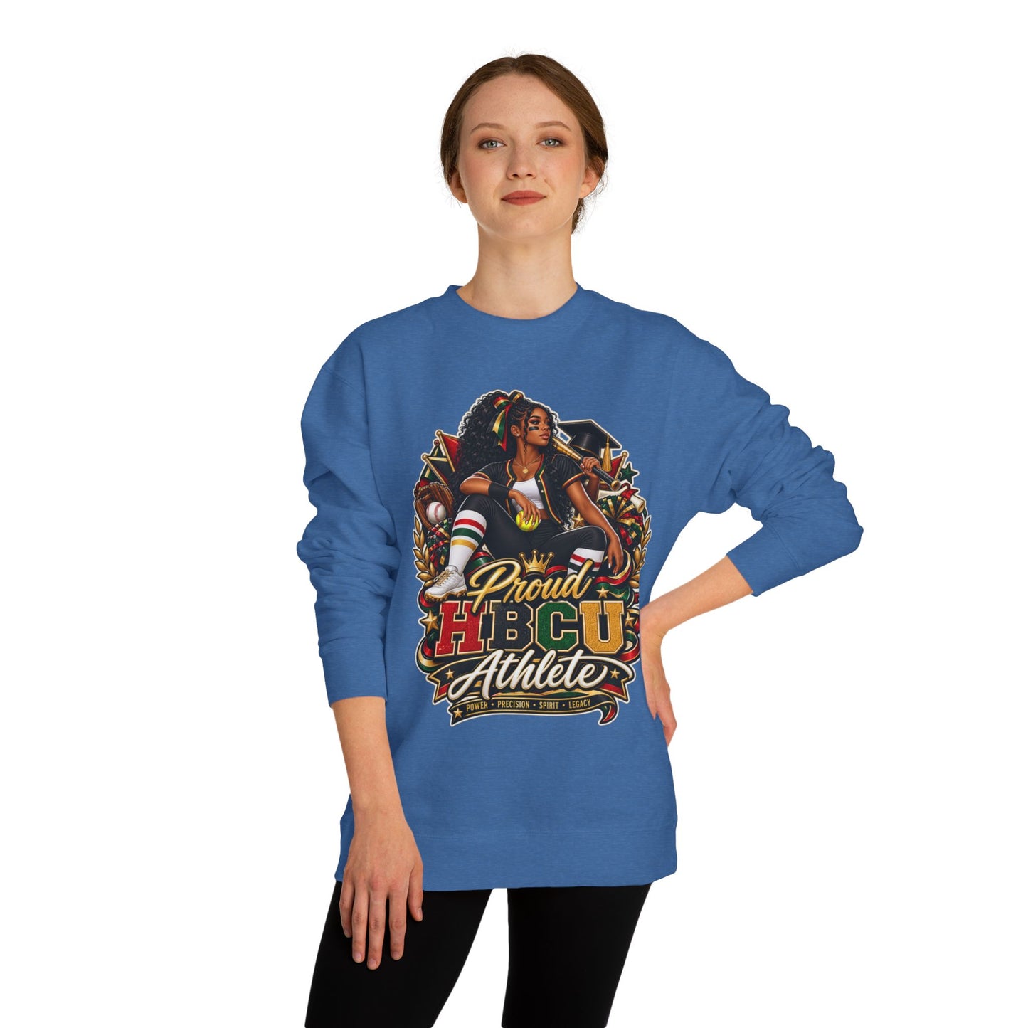 HBCU Athlete Sweatshirt — Proud HBCU Graduate & Athlete Graphic Crewneck