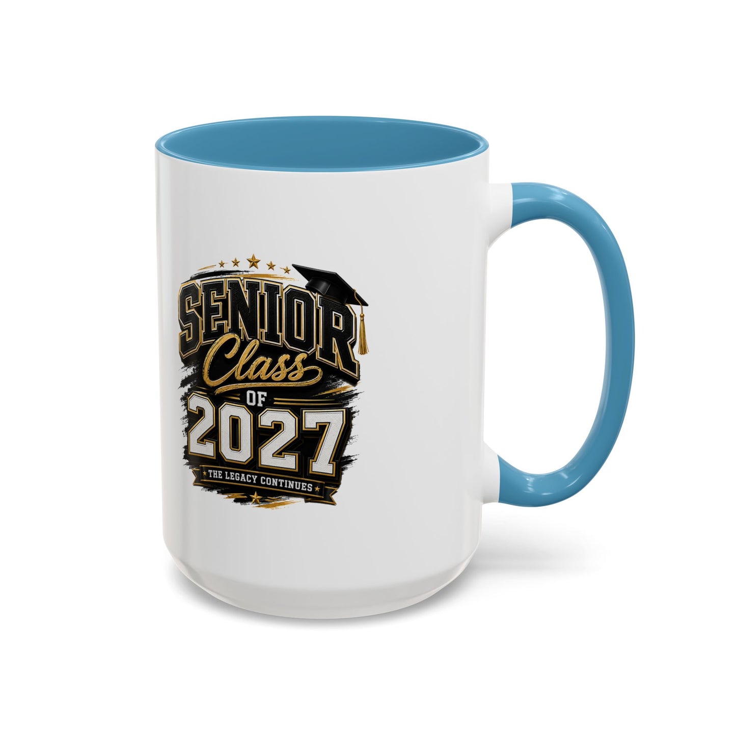 Senior Class of 2027 Accent Coffee Mug — Graduation Gift