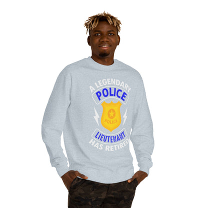 Retired Police Lieutenant Sweatshirt — Legendary Badge Crewneck