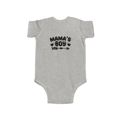 Mama's Boy Infant Bodysuit – Cute Arrow & Paw Print Baby Onesie