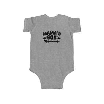 Mama's Boy Infant Bodysuit – Cute Arrow & Paw Print Baby Onesie