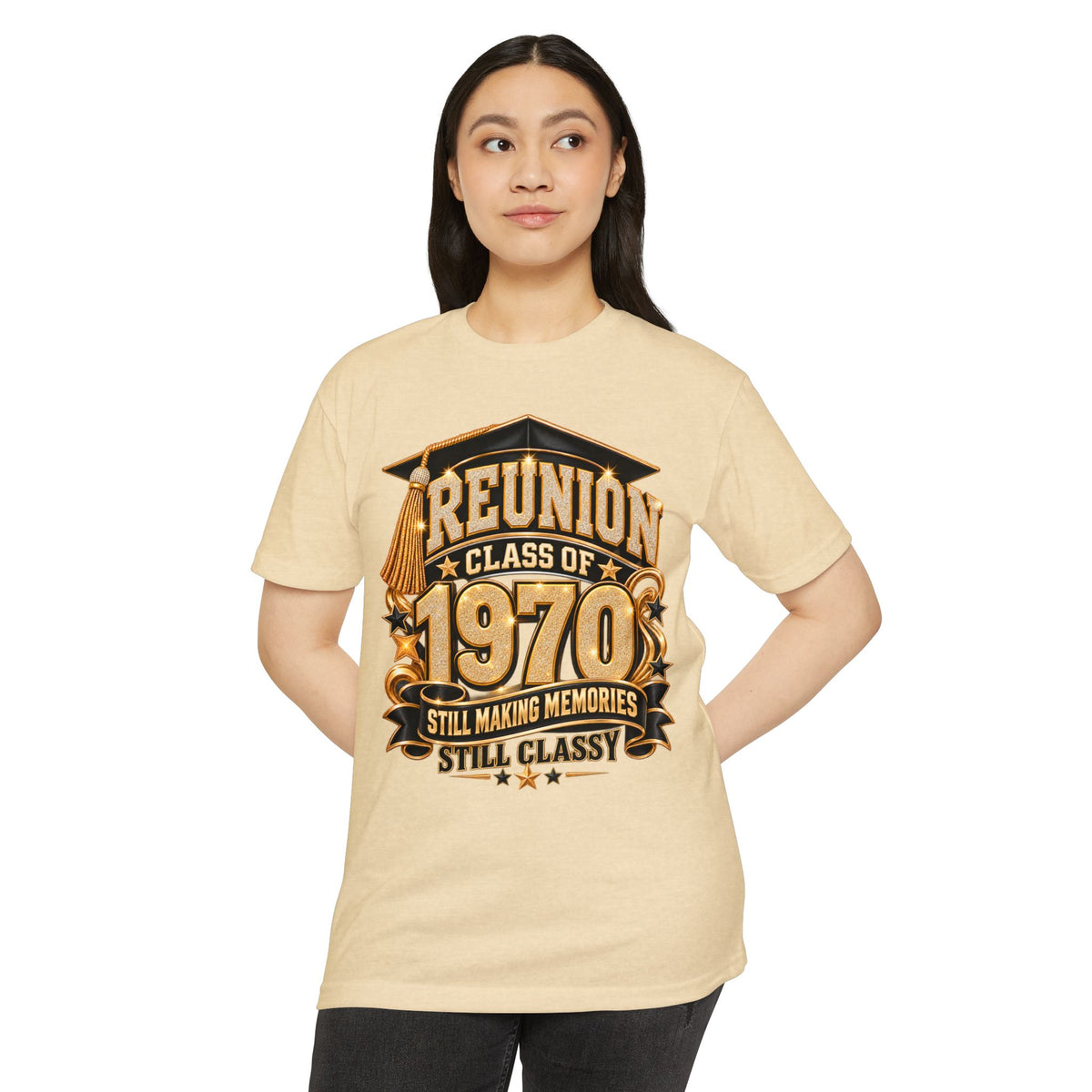 Class of 1970 Reunion T-Shirt — "Still Making Memories, Still Classy"