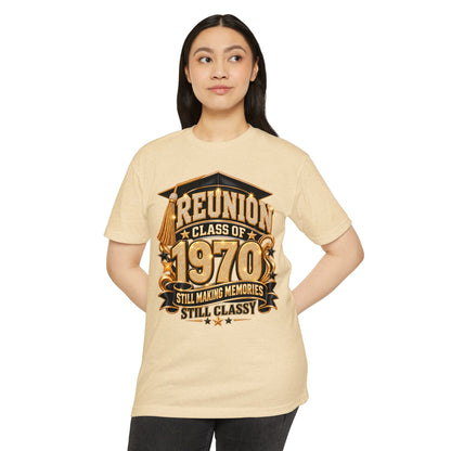 Class of 1970 Reunion T-Shirt — "Still Making Memories, Still Classy"