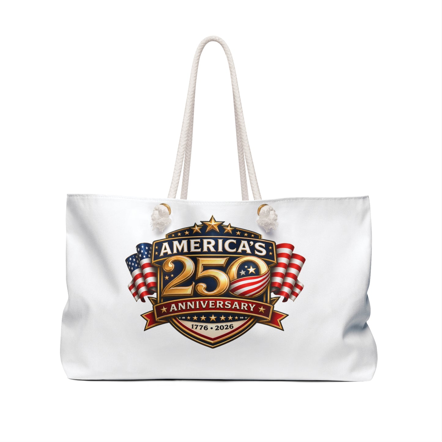 America's 250th Anniversary Weekender Bag - Patriotic 1776-2026 Travel Tote