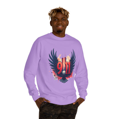 9/11 Memorial Sweatshirt – Eagle Wings Tribute Crewneck