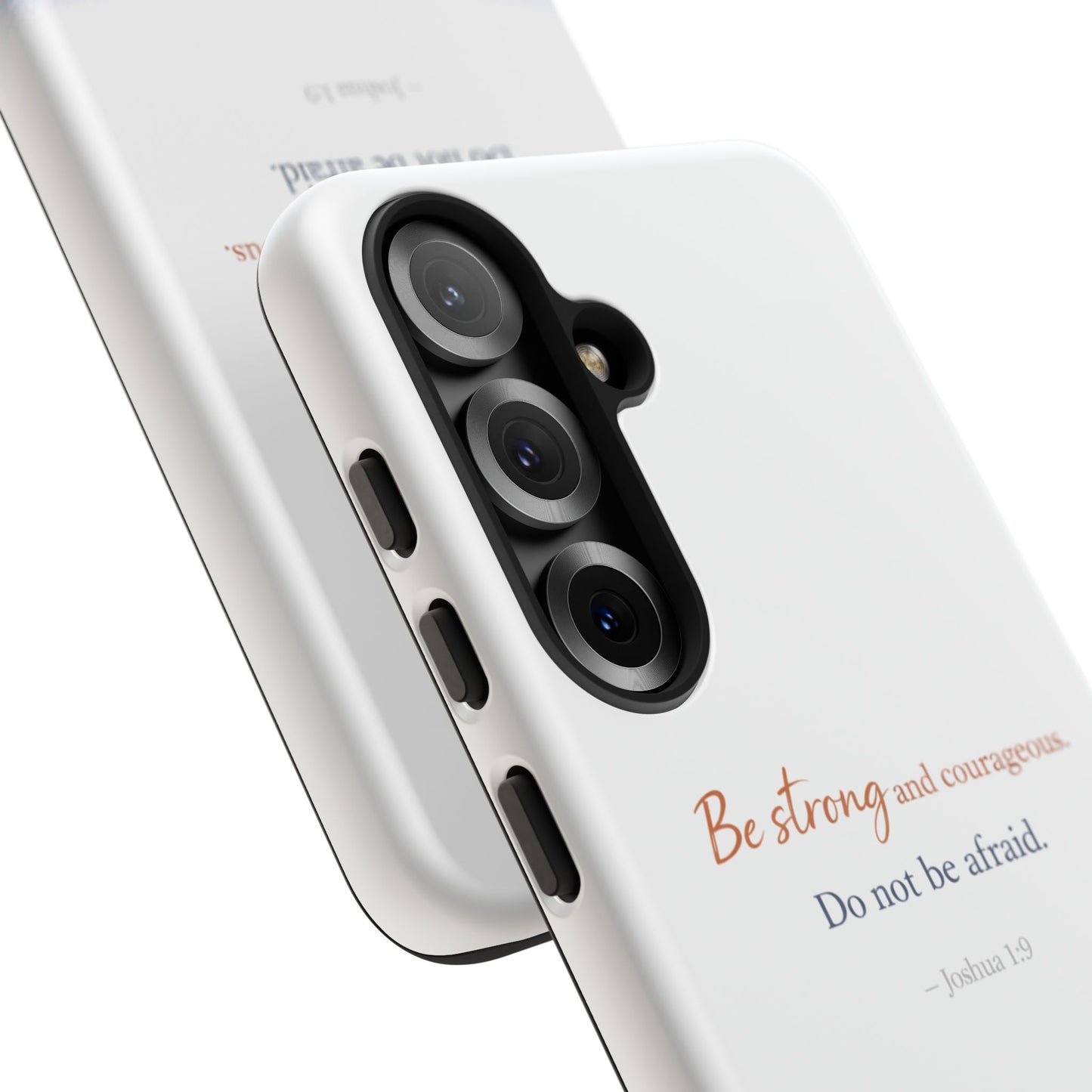 Inspirational 'Be Strong and Courageous' Phone Case — Joshua 1:9 Christian Protective Tough Case