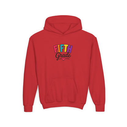 Fifth Grade Kids Hoodie - Colorful Back-to-School Sweatshirt for Students