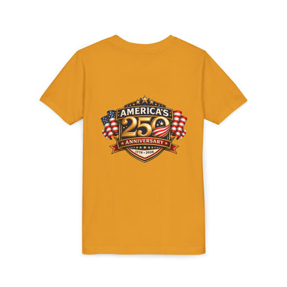 America's 250th Anniversary Youth Tee - Patriotic 1776–2026 Celebration Shirt