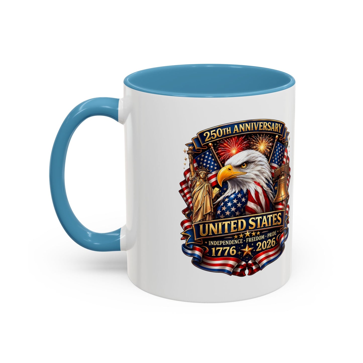 250th Anniversary United States Eagle Coffee Mug – Patriotic 1776–2026 Accent Mug