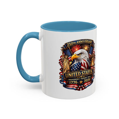 250th Anniversary United States Eagle Coffee Mug – Patriotic 1776–2026 Accent Mug
