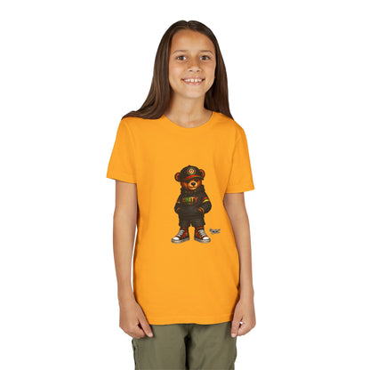 Youth T‑Shirt — Cool Bear Graphic Tee with 'UNITY' Hoodie Design