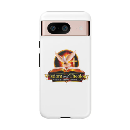 Wisdom and Theology Phone Case — Christian Dove & Cross Protective Tough Case