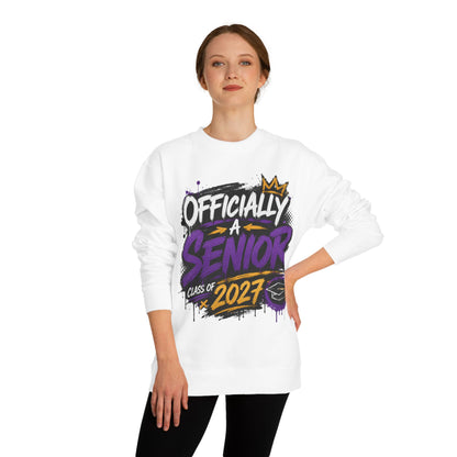 Senior Class 2027 Crewneck Sweatshirt — "Officially a Senior" Graduation Pullover