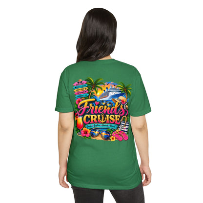 Friends Cruise T-Shirt - Tropical Vacation Cruise Graphic Tee