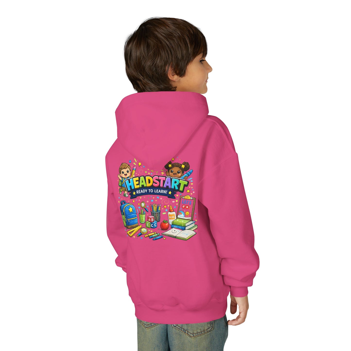 Head Start Kids Hoodie – 'Ready to Learn' Back-to-School Youth Sweatshirt