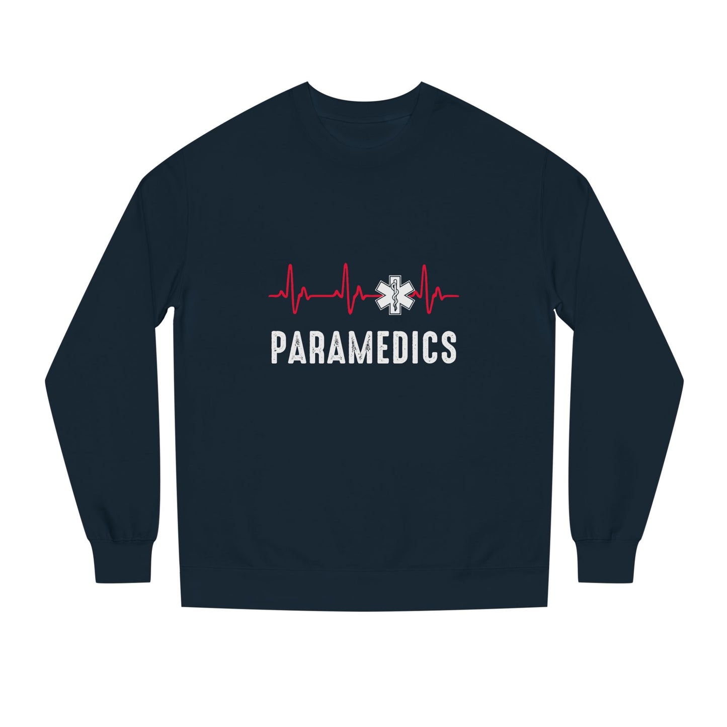 Paramedics Crewneck Sweatshirt — EMS Star of Life Heartbeat Design