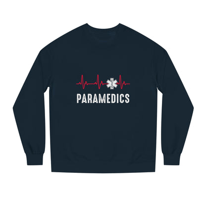 Paramedics Crewneck Sweatshirt — EMS Star of Life Heartbeat Design