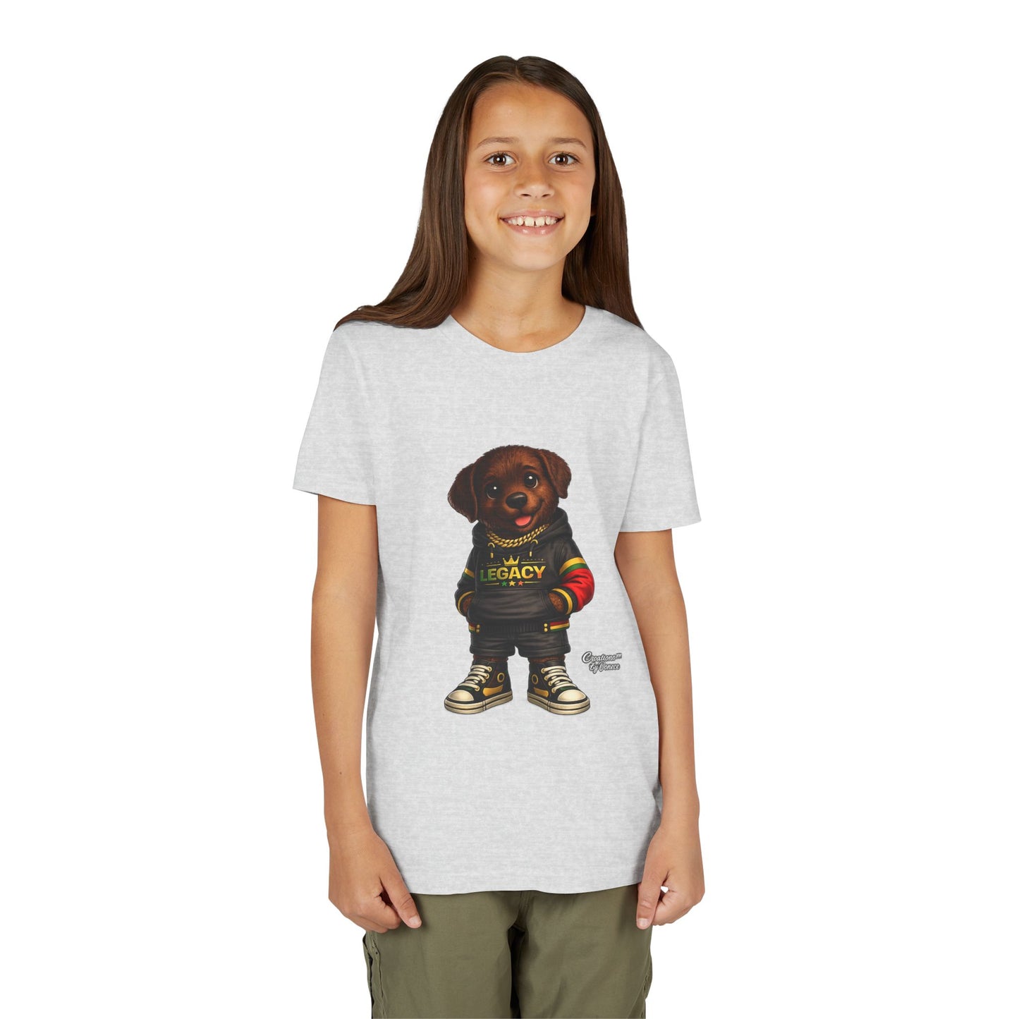 Youth Dog Tee — 'Legacy' Streetwear Puppy Graphic Shirt