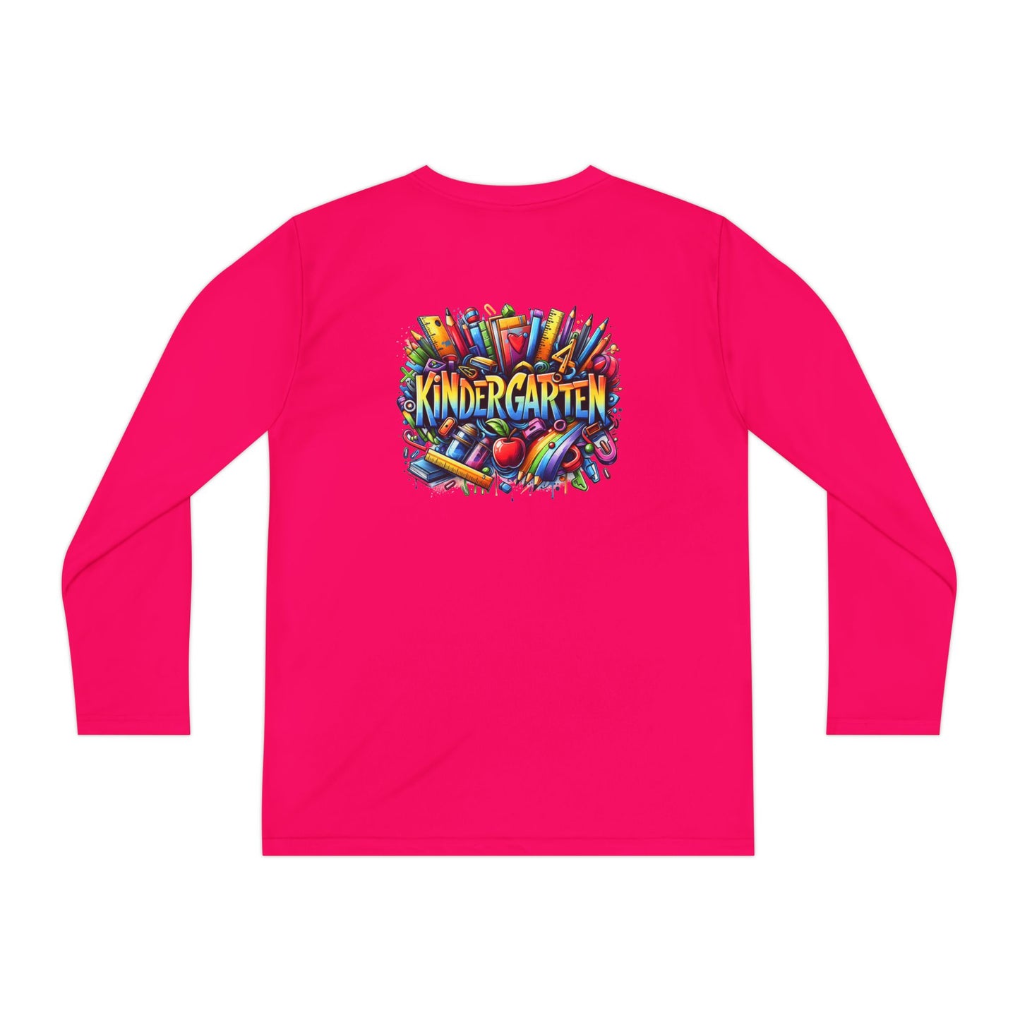 Kindergarten Crayons Youth Long Sleeve Tee