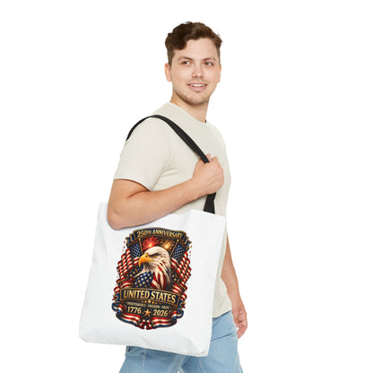 250th Anniversary United States Eagle Tote Bag — 1776–2026 Patriotic Cotton Tote