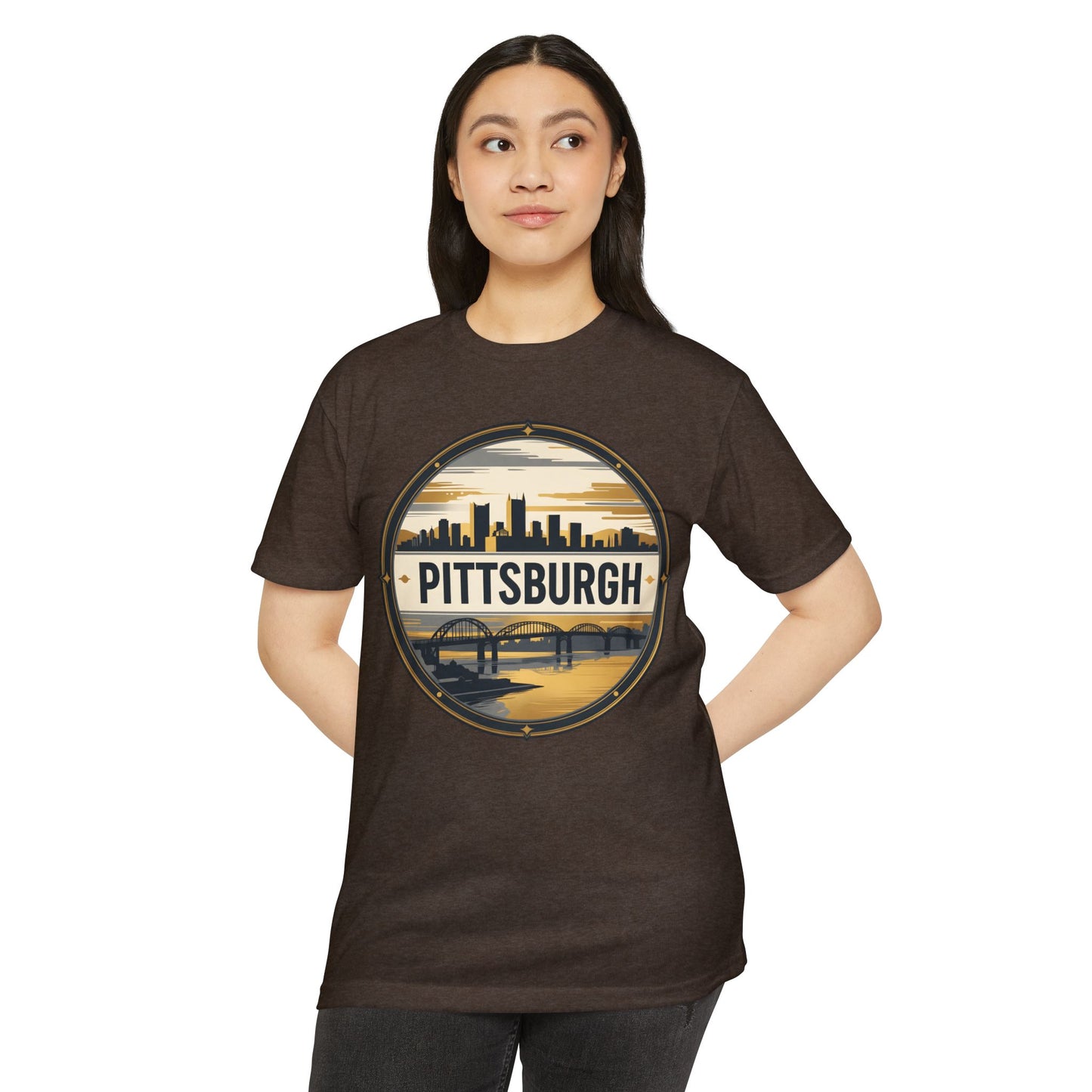 Pittsburgh Skyline T-Shirt — Vintage Cityscape Graphic Tee