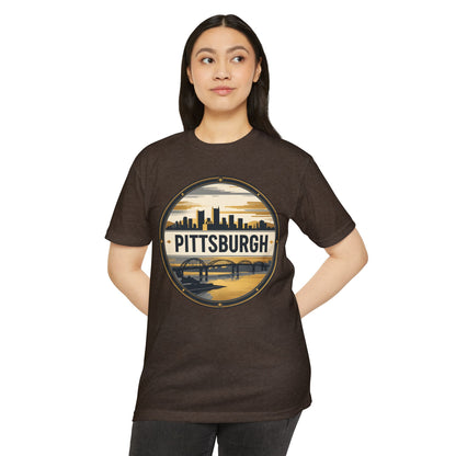 Pittsburgh Skyline T-Shirt — Vintage Cityscape Graphic Tee