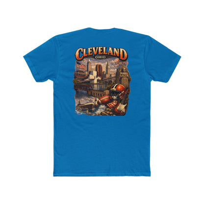 Cleveland Ohio Vintage Football Cityscape T-Shirt