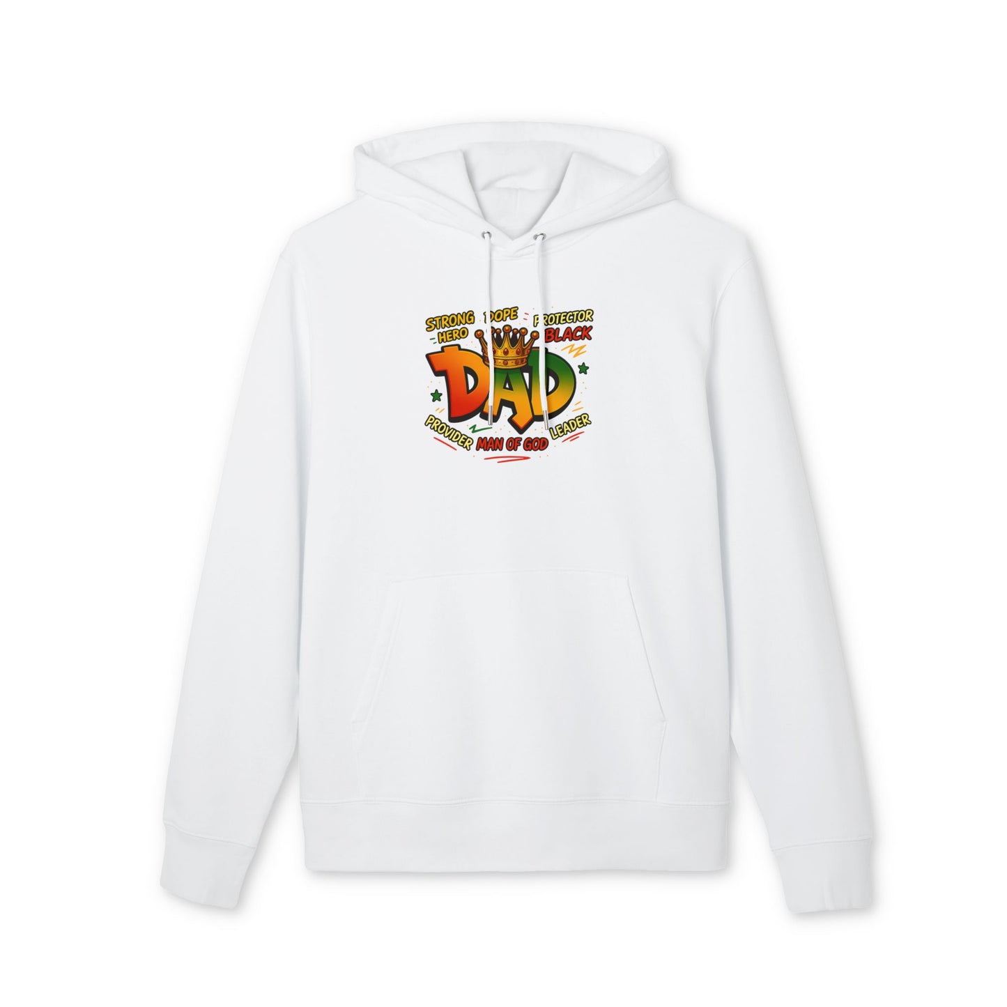 Dad Crown Hoodie — Proud Black Dad Graphic Pullover for Father’s Day
