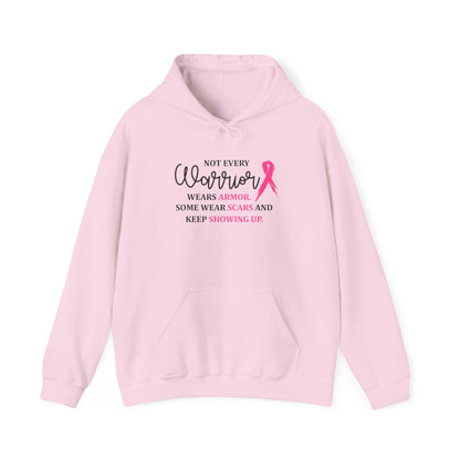 Not Every Warrior Wears Armor Breast Cancer Awareness Hoodie