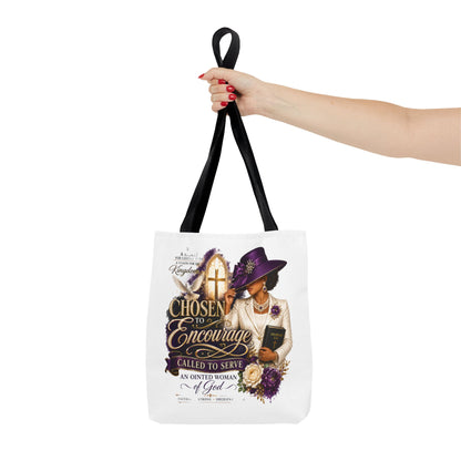 Christian Encourager Tote Bag — "Chosen to Encourage" Design