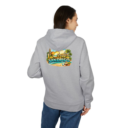 San Diego Beach Hoodie – 'Love San Diego' Vintage Coastal Sweatshirt