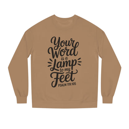 Psalm 119:105 "Your Word Is a Lamp to My Feet" Sweatshirt