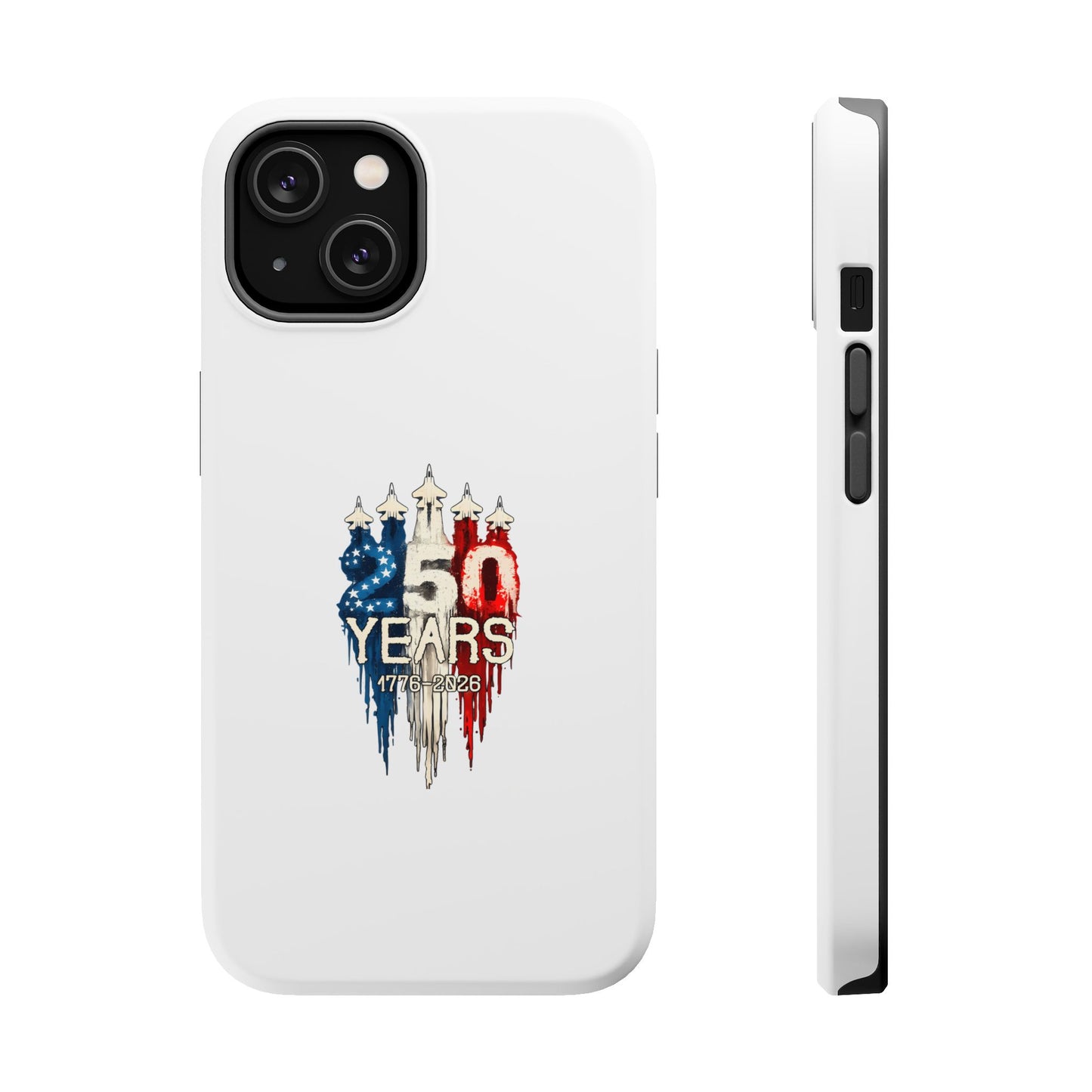 50 Years Patriotic iPhone Case — American Flag Anniversary Magnetic Impact-Resistant Case