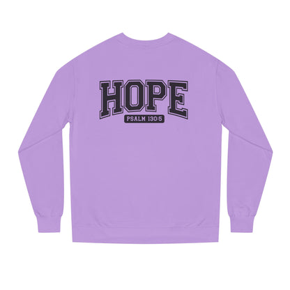Hope Sweatshirt – 'Psalm 130:5' Inspirational Christian Crewneck