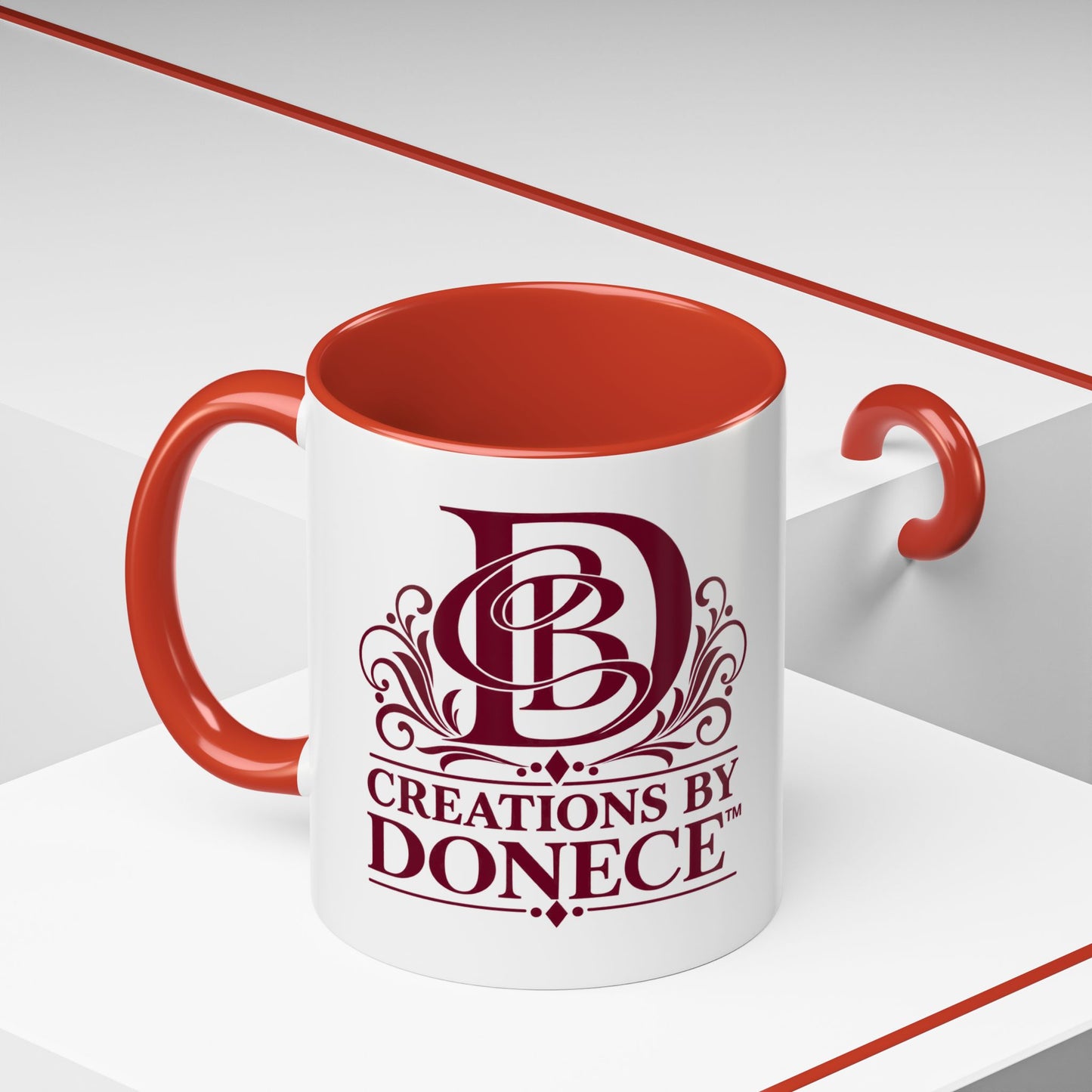 Creations by Donece Logo Accent Coffee Mug (11/15oz)