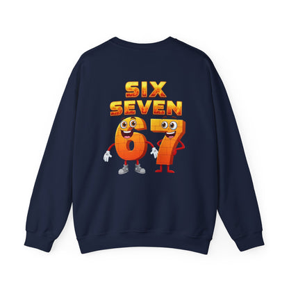 Six Seven 67 Cartoon Graphic Sweatshirt