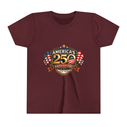 America's 250th Anniversary Youth Tee - Patriotic 1776–2026 Celebration Shirt