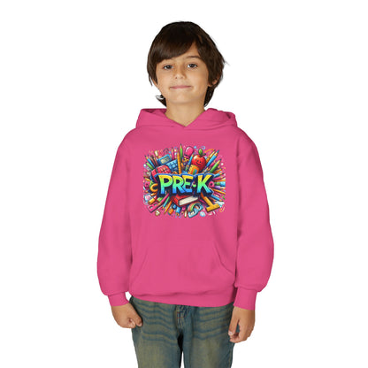 Pre-K Kids Hoodie — Colorful Back-to-School Preschool Sweatshirt