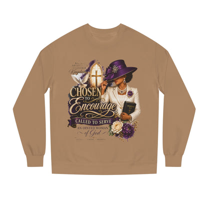 Christian Women's 'Chosen to Encourage' Sweatshirt – Faith-Based Encourager Design