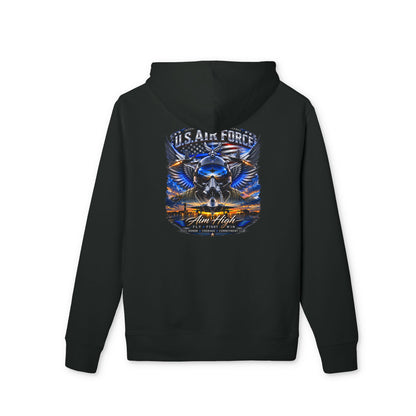 Air Force Skull Hoodie — U.S. Air Force Wings Military Tribute Pullover