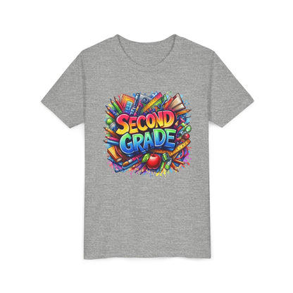 Second Grade Youth Tee — Colorful Back-to-School Kids T-Shirt
