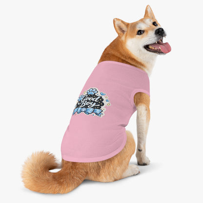 Good Boy Dog Tank Top — Cute Paw Print Pet Shirt