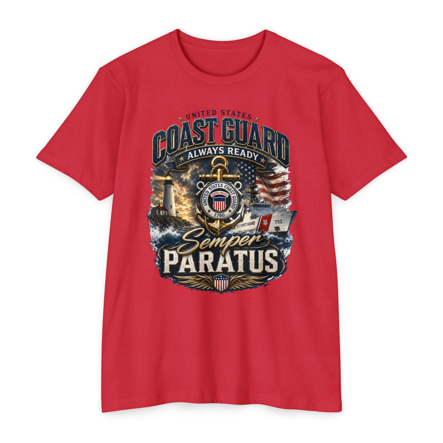 Coast Guard Semper Paratus T-Shirt – U.S. Coast Guard Veteran Tee