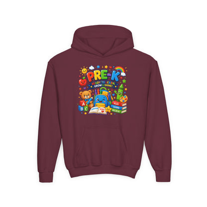 Pre-K Ready to Learn Youth Hoodie – Cute Back-to-School Preschool Sweatshirt
