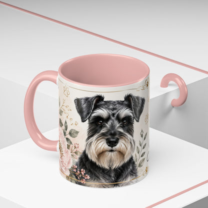 Miniature Schnauzer Coffee Mug — "Life Is Better With a Miniature Schnauzer" Accent Ceramic Mug
