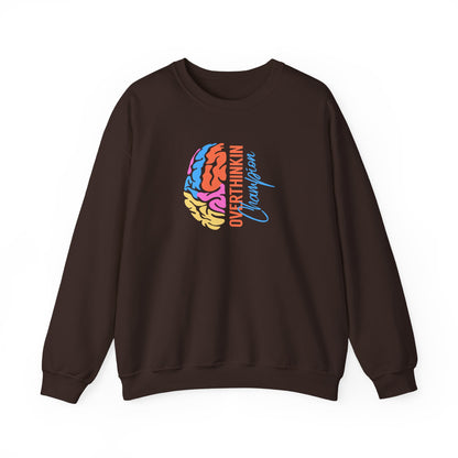Overthinking Brain Crewneck Sweatshirt