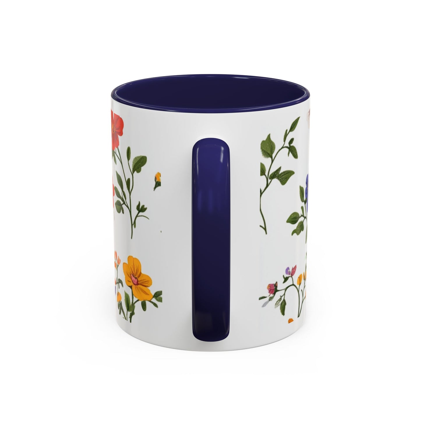 Floral "Her Love Is the Quiet Strength" Accent Coffee Mug — Inspirational Mother's Day Gift