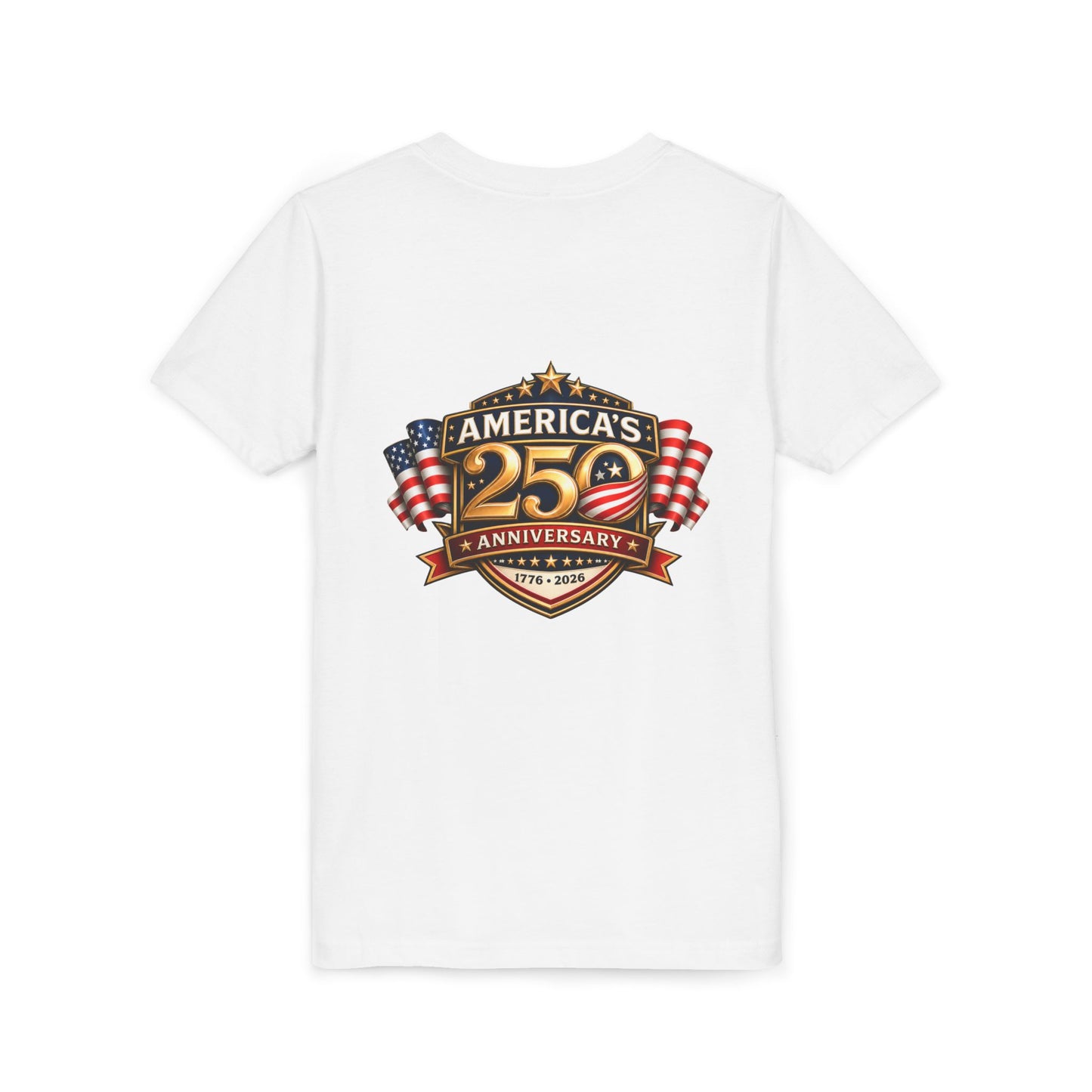 America's 250th Anniversary Youth Tee - Patriotic 1776–2026 Celebration Shirt