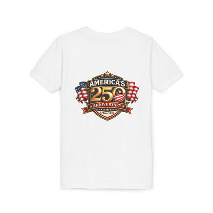 America's 250th Anniversary Youth Tee - Patriotic 1776–2026 Celebration Shirt